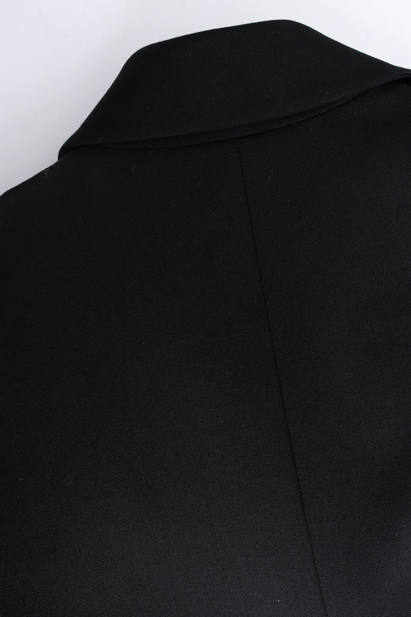 Vintage Karl Lagerfeld Metallic Lace Panel Wool Blazer back collar @ Recess LA