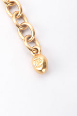 Recess Los Angeles Vintage Karl Lagerfeld Resin Frosted Cubes Chain Link Gold Collar Choker
