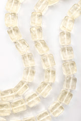 Recess Los Angeles Vintage Karl Lagerfeld Resin Frosted Cubes Chain Link Gold Collar Choker