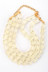 Recess Los Angeles Vintage Karl Lagerfeld Resin Frosted Cubes Chain Link Gold Collar Choker