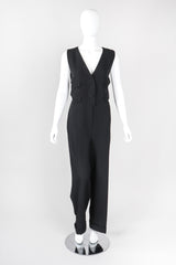 Recess Los Angeles Vintage Karl Lagerfeld Wool Vest Suiting Tuxedo Jumpsuit