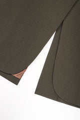 Recess Designer Consignment Vintage Karl Lagerfeld Velvet Tipped Long Reefer Coat Los Angeles Resale