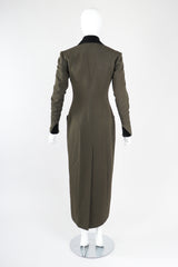 Velvet Tipped Reefer Coat