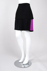 Recess Los Angeles Vintage Karl Lagerfeld Radiant Orchid Bouclé Jacket & Pleated Skirt Set