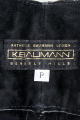 Vintage Katherine Baumann gold foil label