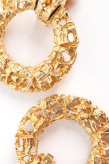 Vintage Kenneth Jay Lane Brutalist Cut Out Earrings close up @ Recess Los Angeles