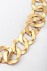 Recess Los Angeles Vintage Kenneth Jay Lane Gold Hammered Chain Link Belt