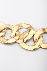 Recess Los Angeles Vintage Kenneth Jay Lane Gold Hammered Chain Link Belt