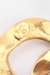 Recess Los Angeles Vintage Kenneth Jay Lane Gold Hammered Chain Link Belt