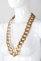 Recess Los Angeles Vintage Kenneth Jay Lane Gold Hammered Chain Link Belt