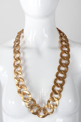 Recess Los Angeles Vintage Kenneth Jay Lane Gold Hammered Chain Link Belt