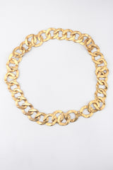 Recess Los Angeles Vintage Kenneth Jay Lane Gold Hammered Chain Link Belt