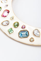 Recess Los Angeles Vintage Kenneth Jay Lane Gemstone Enamel Collar Plate Necklace