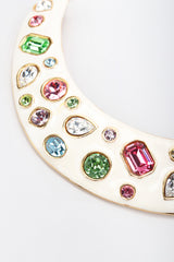 Recess Los Angeles Vintage Kenneth Jay Lane Gemstone Enamel Collar Plate Necklace