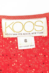 Recess Los Angeles Vintage Koos Van Den Akker Batwing Chiffon Patchwork Lamé Dress