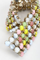 Vintage Kramer of New York Pastel Cadbury Egg Cuff Bracelet at Recess Los Angeles