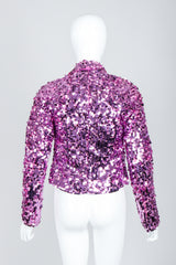 Vintage Krizia Top Shrunken Paillette Sequin Jacket on Mannequin, back, at Recess