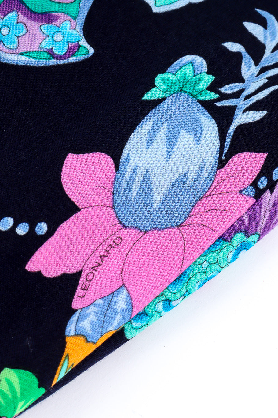 Leonard multi-floral print blouse fabric print detail @recessla