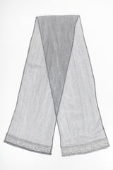 Recess Designer Consignment Vintage L'Affaire Gunmetal Sheer Beaded Duster Robe Jacket Los Angeles Resale