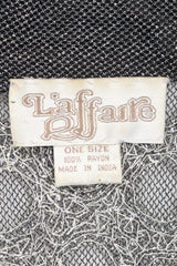 Recess Designer Consignment Vintage L'Affaire Gunmetal Sheer Beaded Duster Robe Jacket Los Angeles Resale