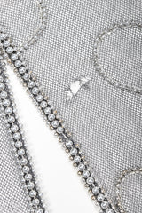 Recess Designer Consignment Vintage L'Affaire Gunmetal Sheer Beaded Duster Robe Jacket Los Angeles Resale