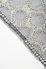 Recess Designer Consignment Vintage L'Affaire Gunmetal Sheer Beaded Duster Robe Jacket Los Angeles Resale