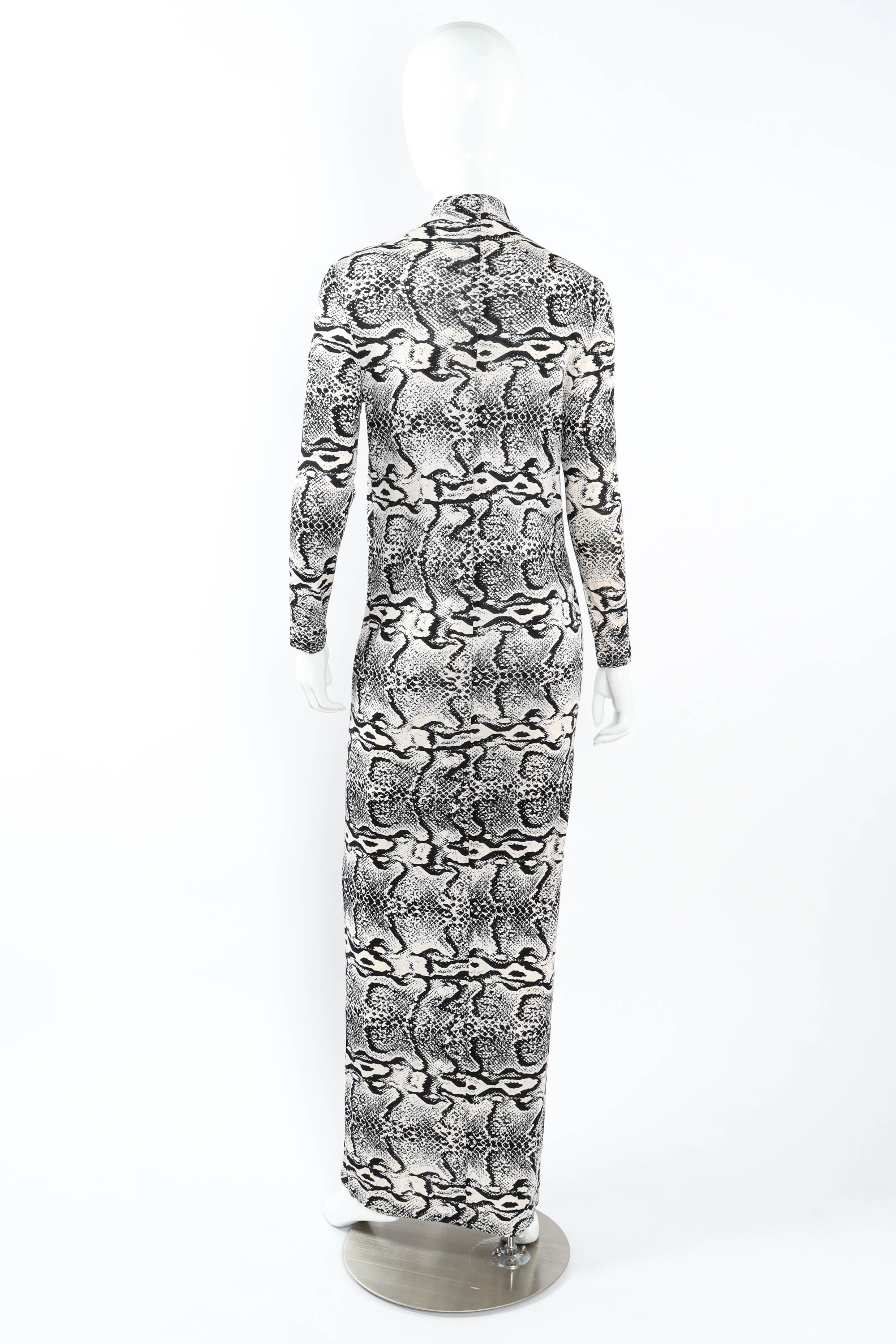Vintage La Mendola Snake Lace Up Dress mannequin back @ Recess LA