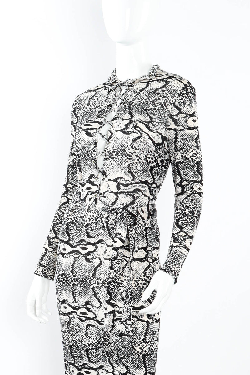 Vintage La Mendola Snake Lace Up Dress mannequin angle @ Recess LA