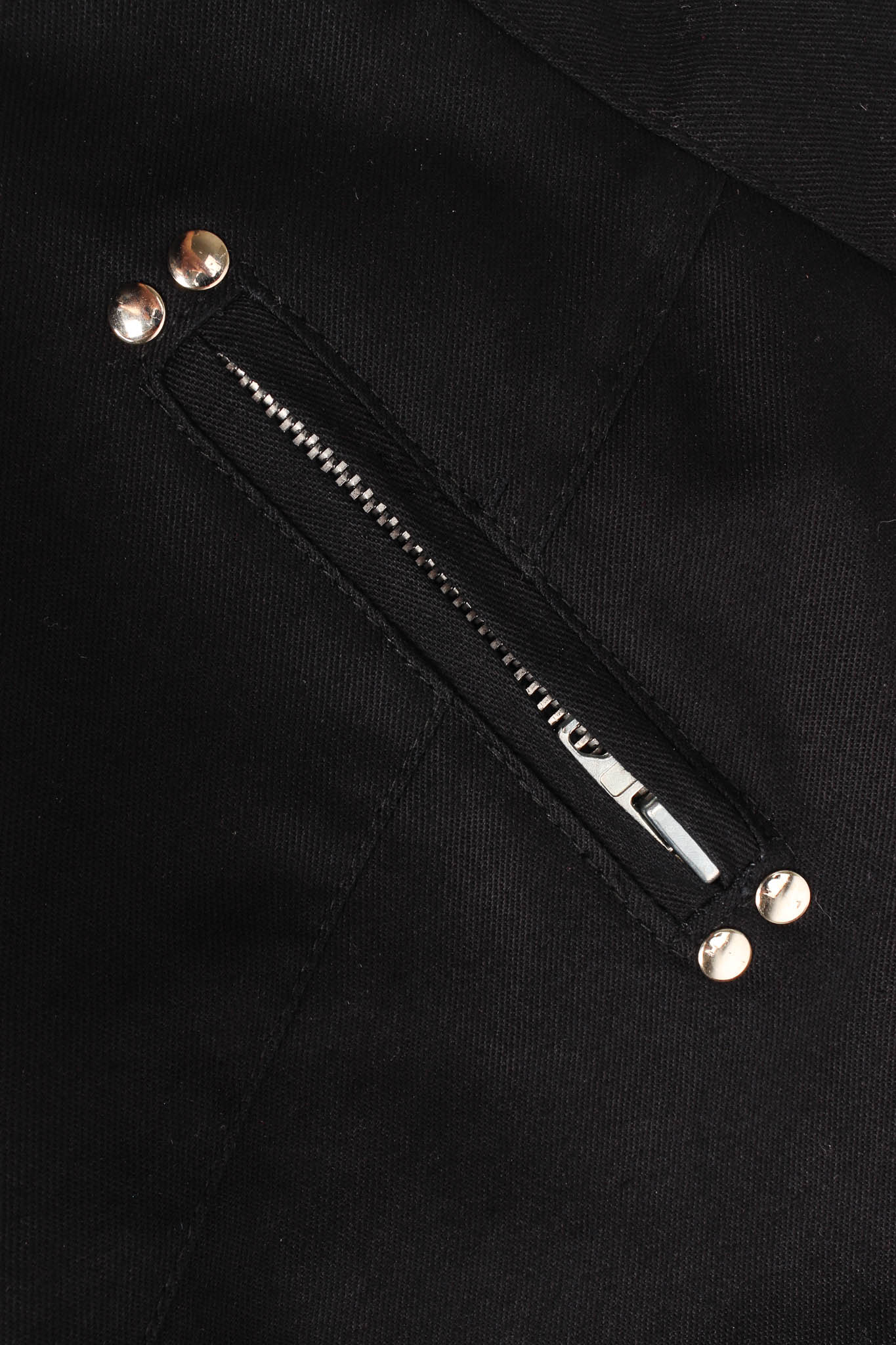 Vintage La Milliardaire Studded Fringe Panel Pant back zipper @ Recess LA