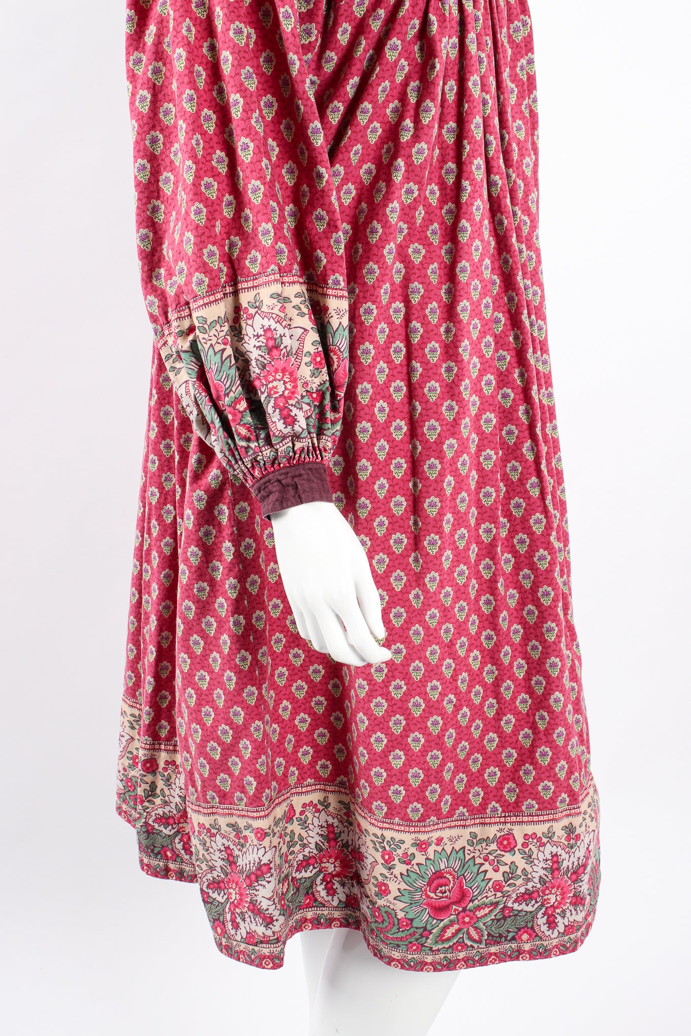 Vintage La Provence de Pierre Deux Cotton Bastide Peasant Dress on Mannequin sleeve @ Recess LA