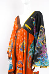 Vintage La Vetta Beverly Hills Patchwork Scarf Dress on Mannequin crop at Recess Los Angeles