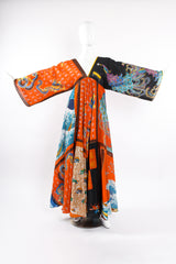 Vintage La Vetta Beverly Hills Patchwork Scarf Dress on Mannequin front at Recess Los Angeles