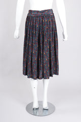 Recess Los Angeles Vintage Lanvin Silk Paisley Print Library Blouse & Skirt Set