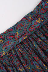 Recess Los Angeles Vintage Lanvin Silk Paisley Print Library Blouse & Skirt Set