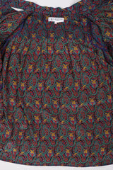 Recess Los Angeles Vintage Lanvin Silk Paisley Print Library Blouse & Skirt Set