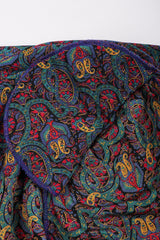 Recess Los Angeles Vintage Lanvin Silk Paisley Print Library Blouse & Skirt Set