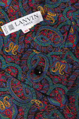 Recess Los Angeles Vintage Lanvin Silk Paisley Print Library Blouse & Skirt Set