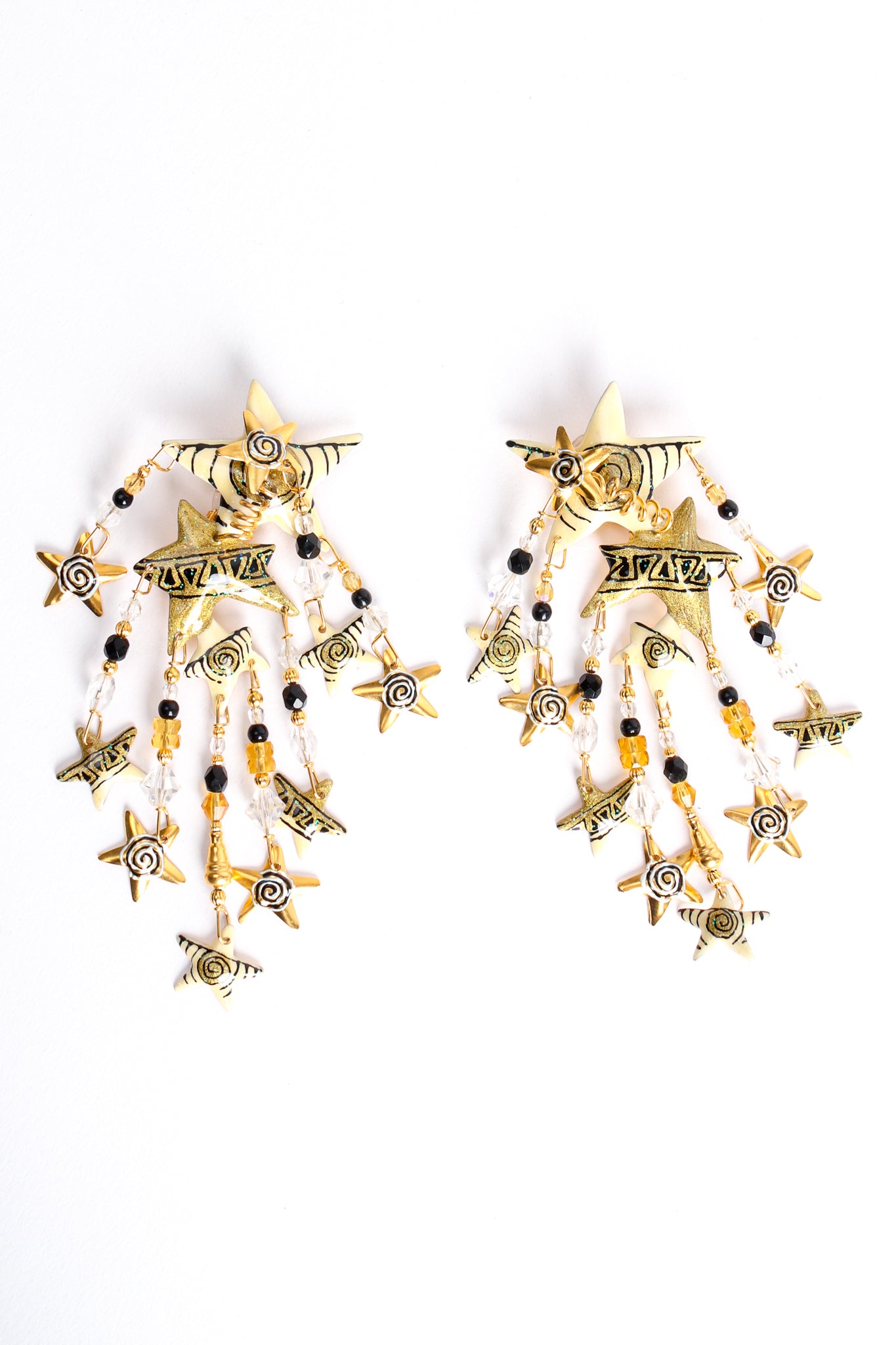 Vintage Lunch At The Ritz Shooting Star Chandelier Earrings at Recess Los Angeles
