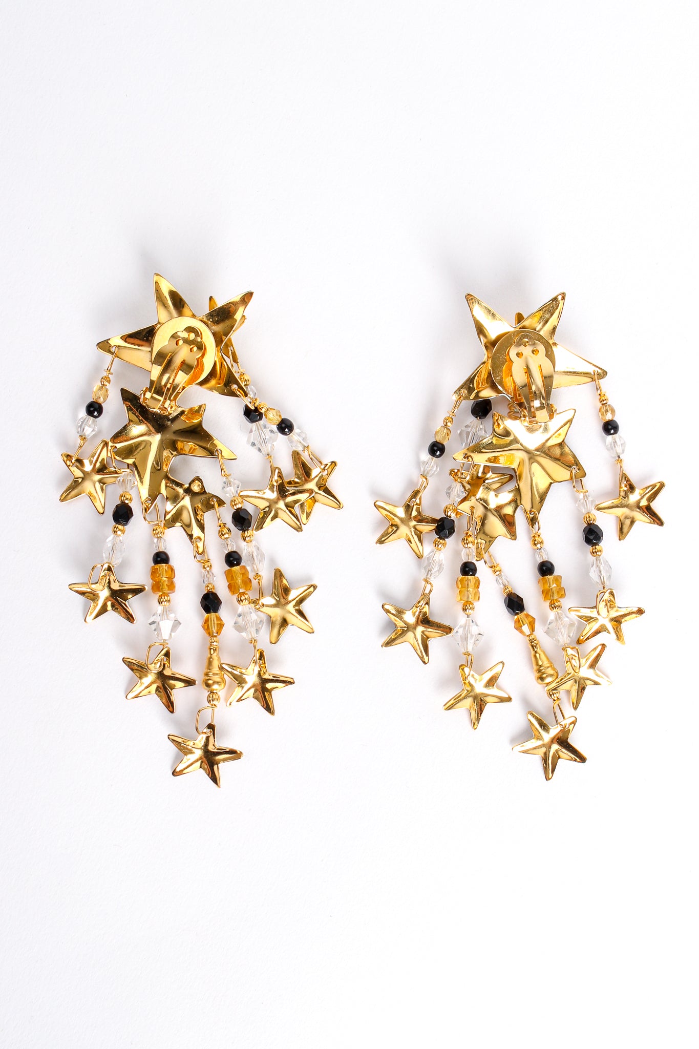 Vintage Lunch At The Ritz Shooting Star Chandelier Earrings backside at Recess Los Angeles