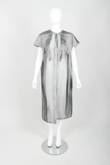 Vintage Laura Biagiotti Metallic Capelet Tunic on Mannequin front at Recess Los Angeles