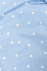Recess Los Angeles Vintage Laura Ashley Polka Dot Broadcloth Strapless Cotton Ball Gown