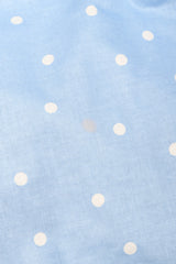 Recess Los Angeles Vintage Laura Ashley Polka Dot Broadcloth Strapless Cotton Ball Gown