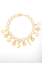 Recess Designer Consignment Vintage Escada Laurél Star Charm Globe 31 Collar Necklace Los Angeles Resale
