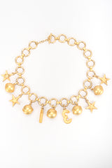 Recess Designer Consignment Vintage Escada Laurél Star Charm Globe 31 Collar Necklace Los Angeles Resale