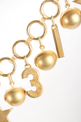 Recess Designer Consignment Vintage Escada Laurél Star Charm Globe 31 Collar Necklace Los Angeles Resale