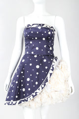 Recess Designer Consignment Vintage Leonard Silk Carnation Cocktail Dress Los Angeles Resale Recycled