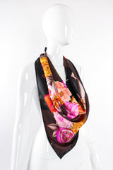 Vintage Leonard Floral Parfum Scarf on Mannequin at Recess Los Angeles