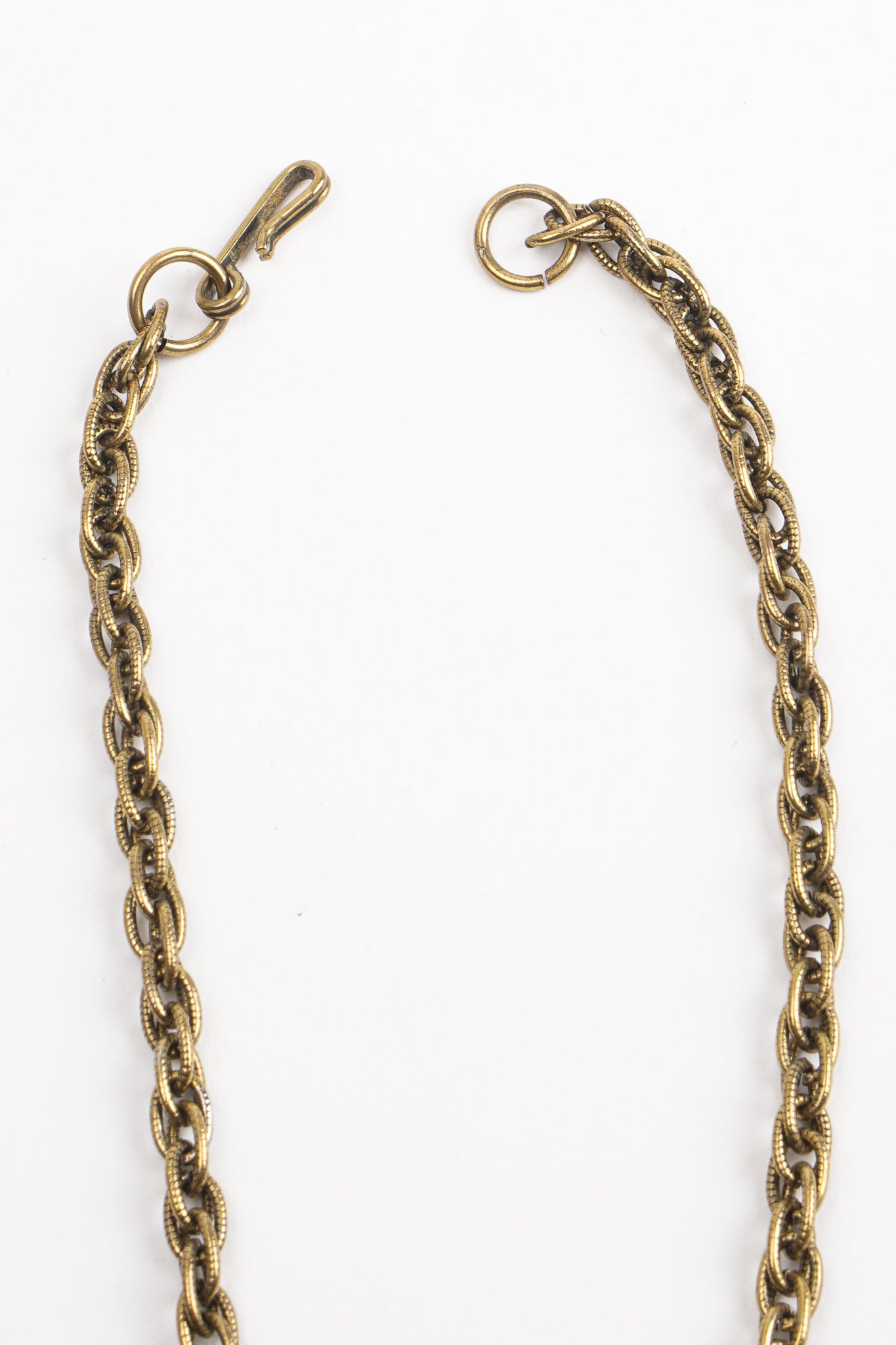 Vintage Les Bernard Rhinestone Coin Pendant Necklace clasp at Recess Los Angeles