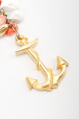 Recess Los Angeles Vintage Les Bernard Anchor Shell Mussel Charm Y Necklace