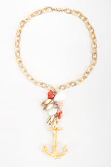 Recess Los Angeles Vintage Les Bernard Anchor Shell Mussel Charm Y Necklace
